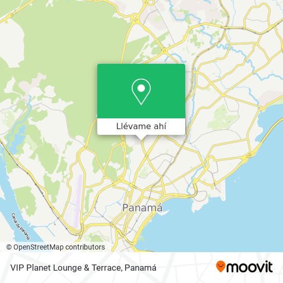 Mapa de VIP Planet Lounge & Terrace