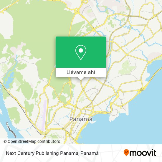 Mapa de Next Century Publishing Panama