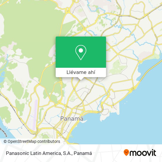 Mapa de Panasonic Latin America, S.A.