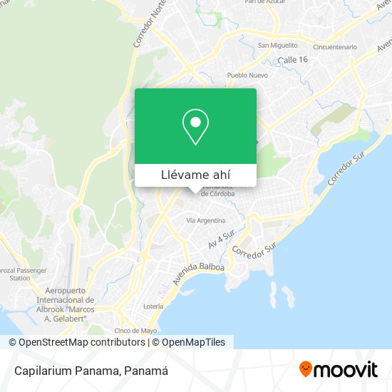 Mapa de Capilarium Panama