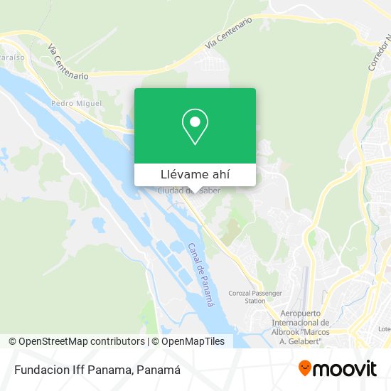 Mapa de Fundacion Iff Panama
