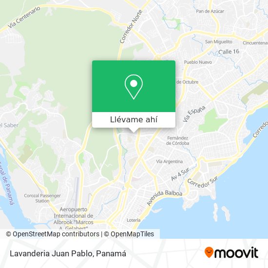 Mapa de Lavanderia Juan Pablo