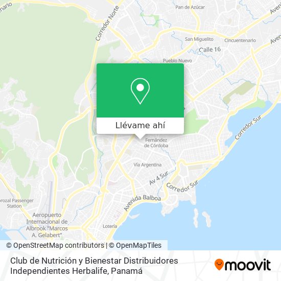 Mapa de Club de Nutrición y Bienestar Distribuidores Independientes Herbalife