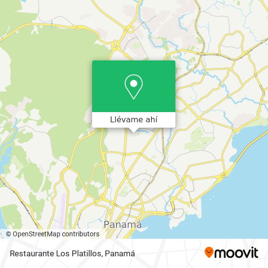 Mapa de Restaurante Los Platillos