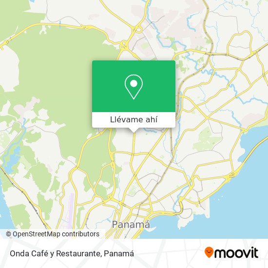 Mapa de Onda Café y Restaurante