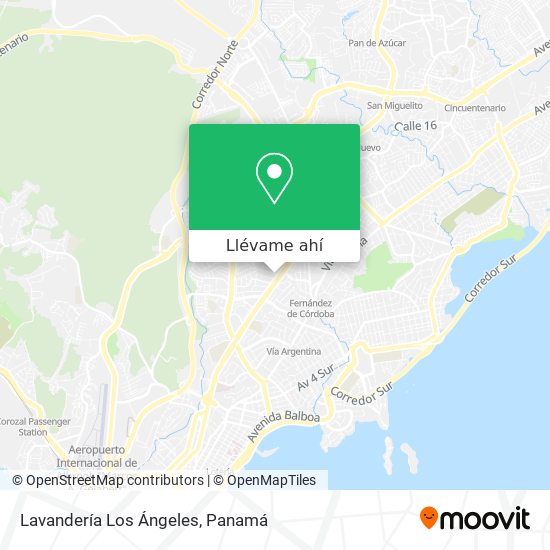 Mapa de Lavandería Los Ángeles