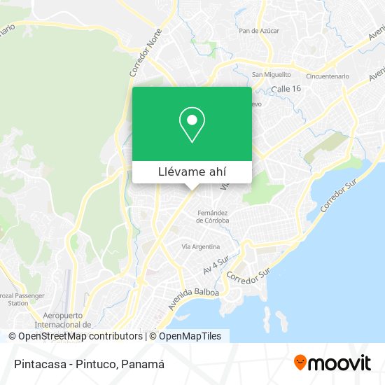 Mapa de Pintacasa - Pintuco