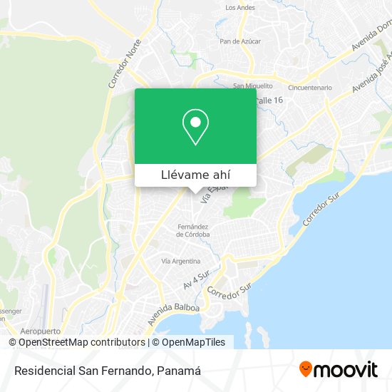 Mapa de Residencial San Fernando