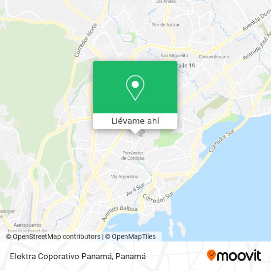 Mapa de Elektra Coporativo Panamá