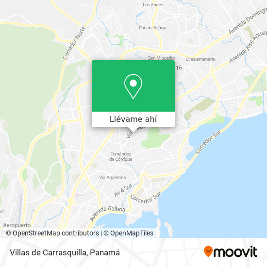 Mapa de Villas de Carrasquilla