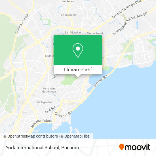 Mapa de York International School