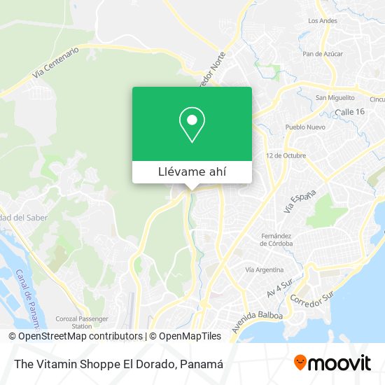 Mapa de The Vitamin Shoppe El Dorado