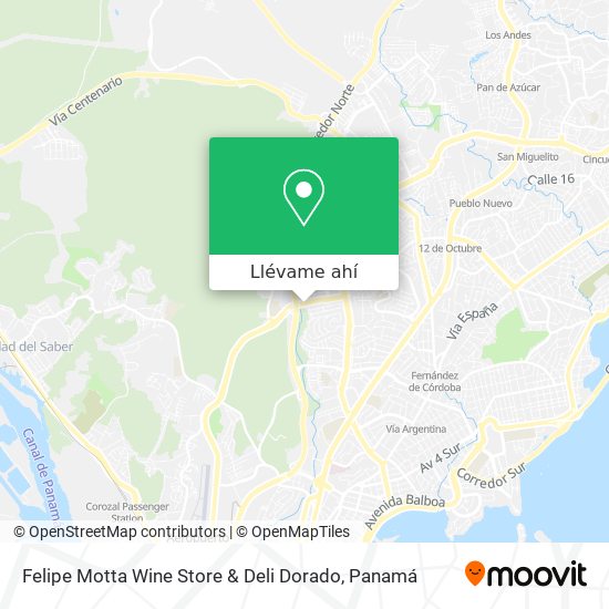 Mapa de Felipe Motta Wine Store & Deli Dorado