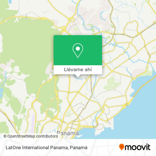 Mapa de LatOne International Panama