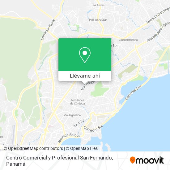 Mapa de Centro Comercial y Profesional San Fernando
