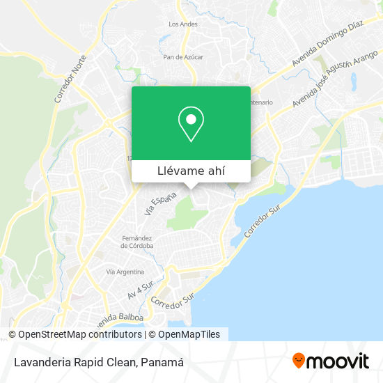 Mapa de Lavanderia Rapid Clean