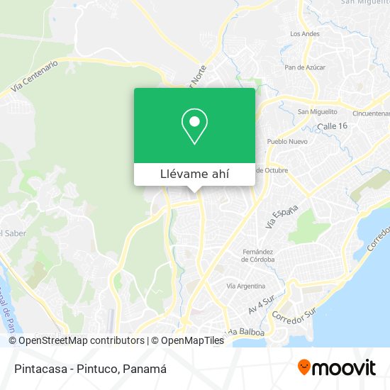Mapa de Pintacasa - Pintuco