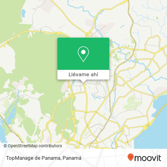 Mapa de TopManage de Panama