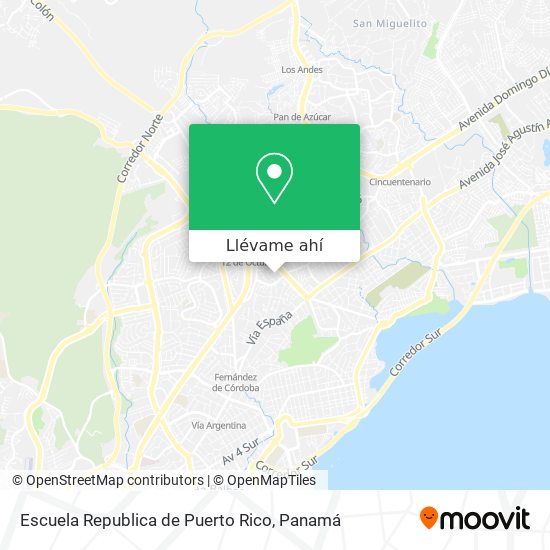 Mapa de Escuela Republica de Puerto Rico