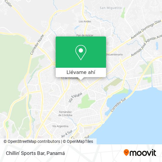 Mapa de Chillin' Sports Bar