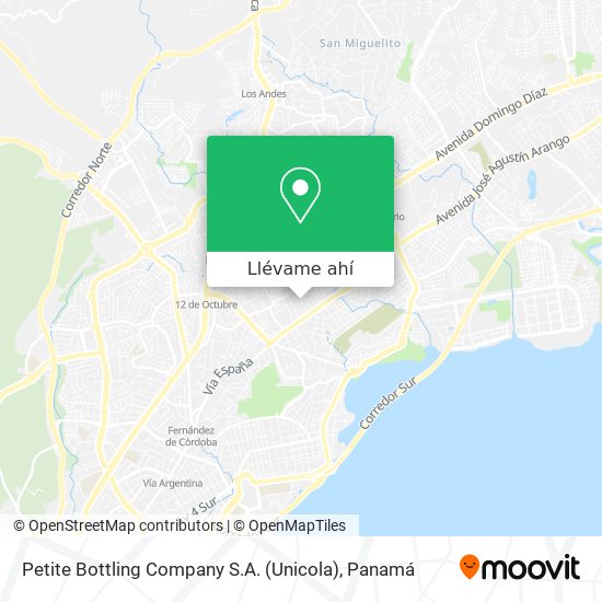 Mapa de Petite Bottling Company S.A. (Unicola)