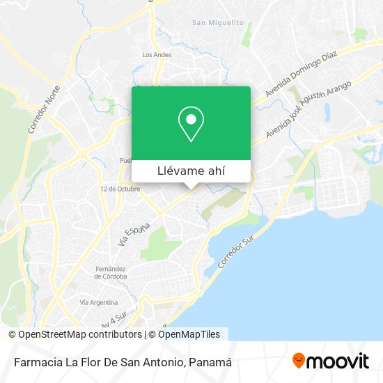 Mapa de Farmacia La Flor De San Antonio