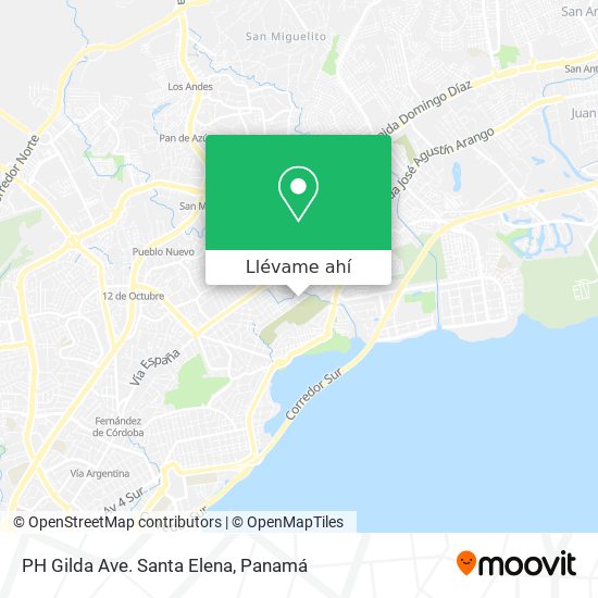 Mapa de PH Gilda Ave. Santa Elena
