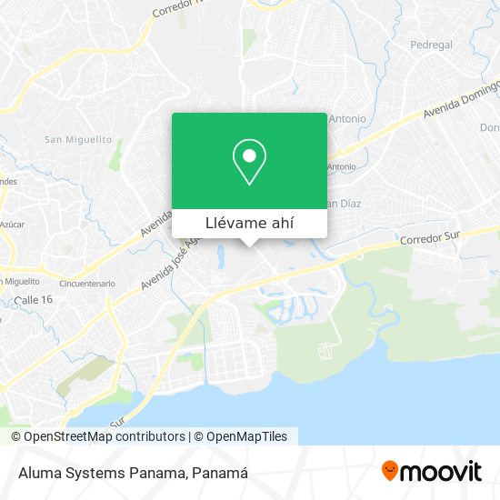 Mapa de Aluma Systems Panama