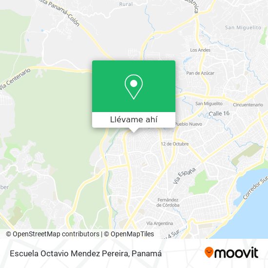 Mapa de Escuela Octavio Mendez Pereira