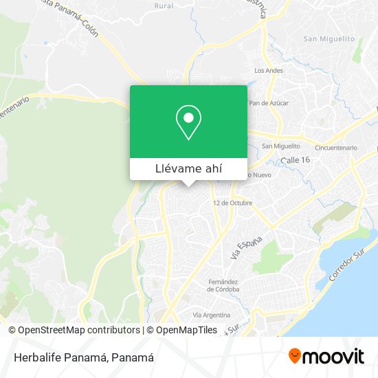 Mapa de Herbalife Panamá