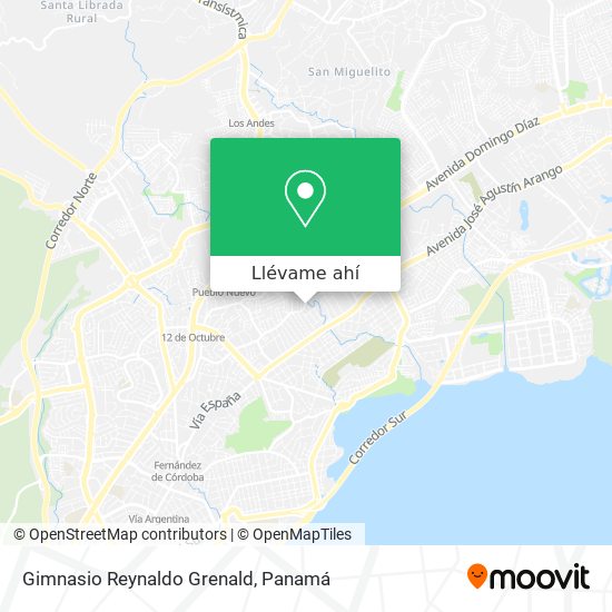 Mapa de Gimnasio Reynaldo Grenald