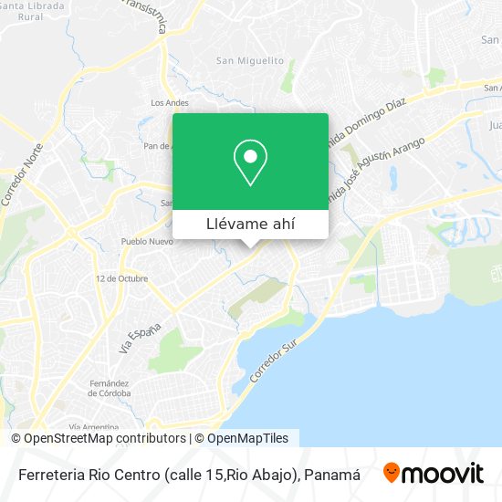 Mapa de Ferreteria Rio Centro (calle 15,Rio Abajo)