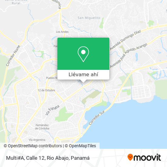 Mapa de Multi#A, Calle 12, Rio Abajo