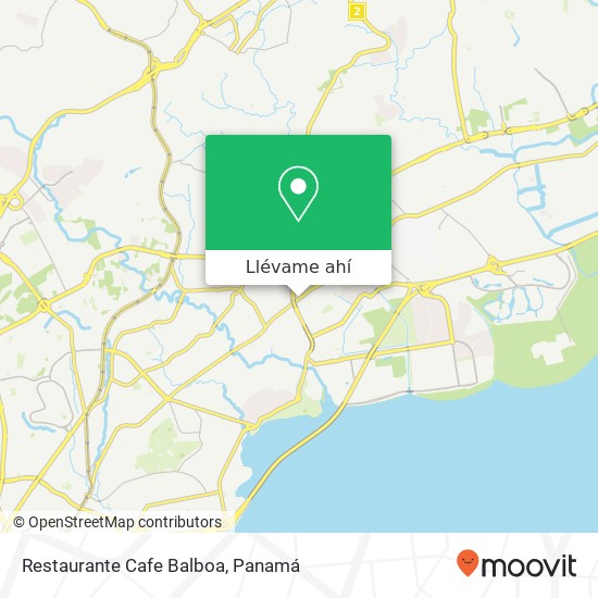 Mapa de Restaurante Cafe Balboa