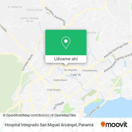 Mapa de Hospital Integrado San Miguel Arcángel
