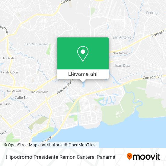 Mapa de Hipodromo Presidente Remon Cantera