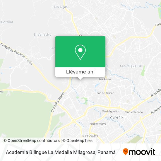 Mapa de Academia Bilingue La Medalla Milagrosa