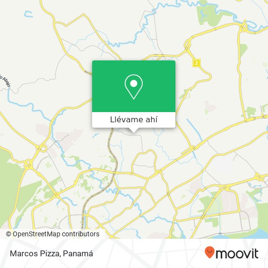 Mapa de Marcos Pizza