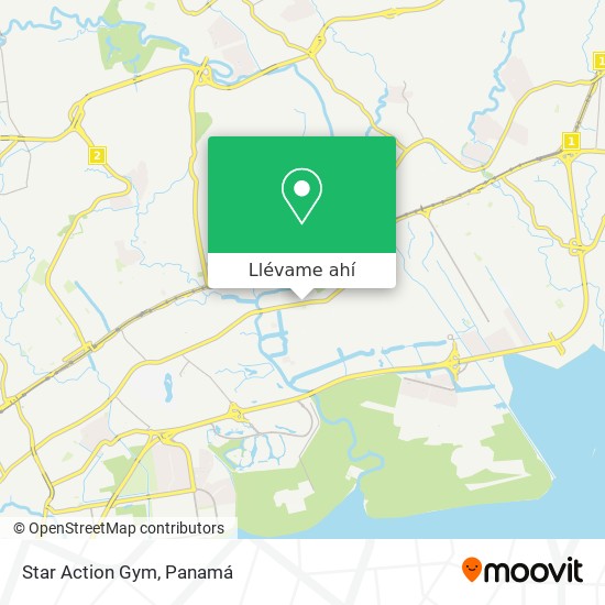 Mapa de Star Action Gym