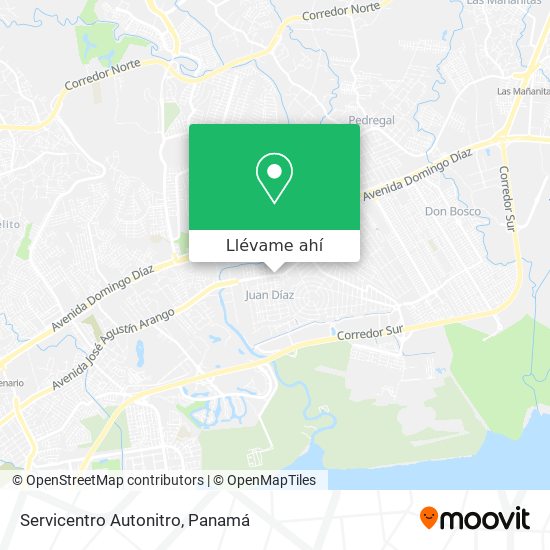 Mapa de Servicentro Autonitro