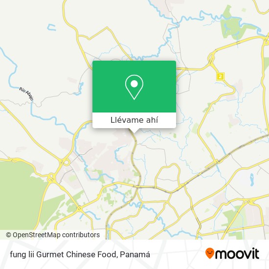 Mapa de fung lii Gurmet Chinese Food