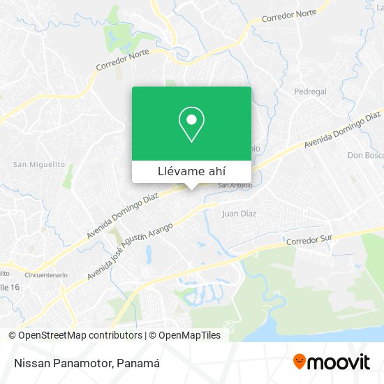 Mapa de Nissan Panamotor