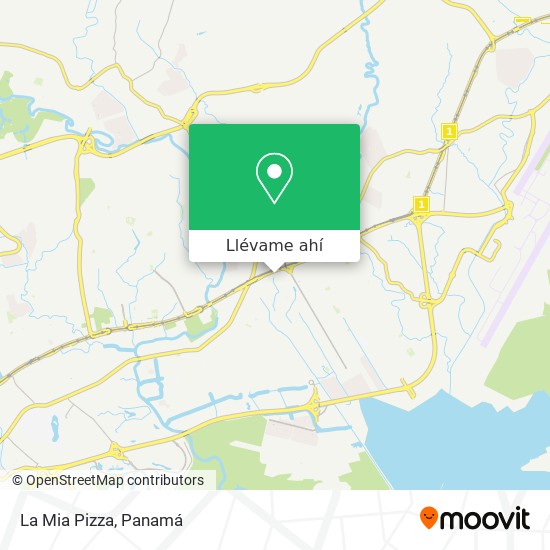 Mapa de La Mia Pizza