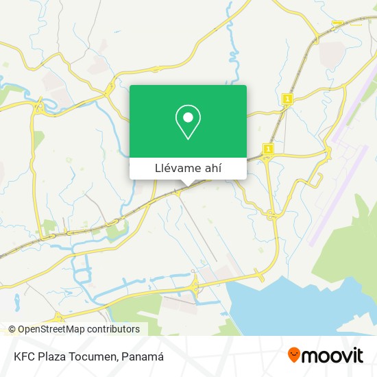 Mapa de KFC Plaza Tocumen