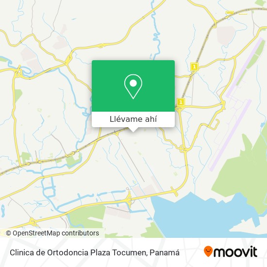 Mapa de Clinica de Ortodoncia Plaza Tocumen