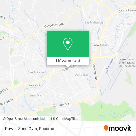 Mapa de Power Zone Gym