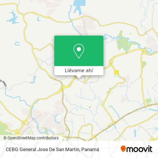 Mapa de CEBG General Jose De San Martin
