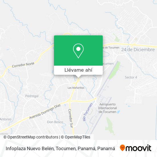 Mapa de Infoplaza Nuevo Belén, Tocumen, Panamá