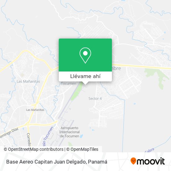 Mapa de Base Aereo Capitan Juan Delgado
