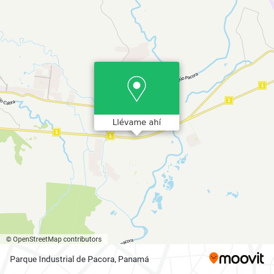 Mapa de Parque Industrial de Pacora